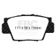 Brzdy EBC Auto Zadná sada EBC PD08KR446 - Brzdové kotúče Ultimax Grooved + brzdové dosky Yellowstuff | ebc-brzdy.sk