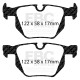 Brzdy EBC Auto Zadná sada EBC PD09KR271 - Brzdové kotúče Ultimax Grooved + brzdové dosky Bluestuff | ebc-brzdy.sk