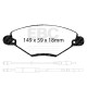 Brzdy EBC Auto Predná sada EBC PD11KF387 - Brzdové kotúče Turbo Grooved + brzdové dosky Greenstuff | ebc-brzdy.sk