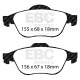 Brzdy EBC Auto Predná sada EBC PD11KF409 - Brzdové kotúče Turbo Grooved + brzdové dosky Greenstuff | ebc-brzdy.sk