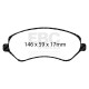 Brzdy EBC Auto Predná sada EBC PD11KF585 - Brzdové kotúče Turbo Grooved + brzdové dosky Elite Truck and SUV | ebc-brzdy.sk