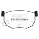 Brzdy EBC Auto Zadná sada EBC PD11KR447 - Brzdové kotúče Turbo Grooved + brzdové dosky Greenstuff | ebc-brzdy.sk