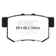 Brzdy EBC Auto Zadná sada EBC PD14KR091 - Brzdové kotúče Turbo Grooved + brzdové dosky Bluestuff | ebc-brzdy.sk