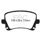 Brzdy EBC Auto Zadná sada EBC PD19KR226 - Brzdové kotúče BSD Grooved + brzdové dosky Bluestuff | ebc-brzdy.sk