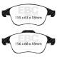 Brzdy EBC Auto Predná + Zadná sada EBC PD40K2255 - Brzdové kotúče Premium OE + brzdové dosky Ultimax OE | ebc-brzdy.sk