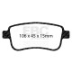Brzdy EBC Auto Zadná sada EBC PDKR1016 - Brzdové kotúče Premium OE + brzdové dosky Ultimax OE | ebc-brzdy.sk