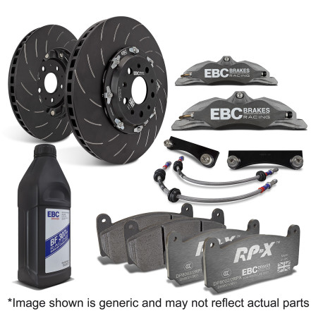 Brzdy EBC Auto Predná brzdová sústava EBC Racing Big Brake Kit BBK007, kotúče 300 × 28 / 330 × 28 mm, šedé anodizované strmene | ebc-brzdy.sk