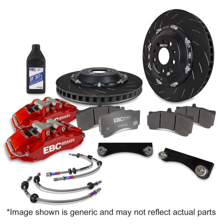 Brzdy EBC Auto Predná brzdová sústava EBC Racing Big Brake Kit BBK036, kotúče 355 × 32 mm, červené strmene | ebc-brzdy.sk