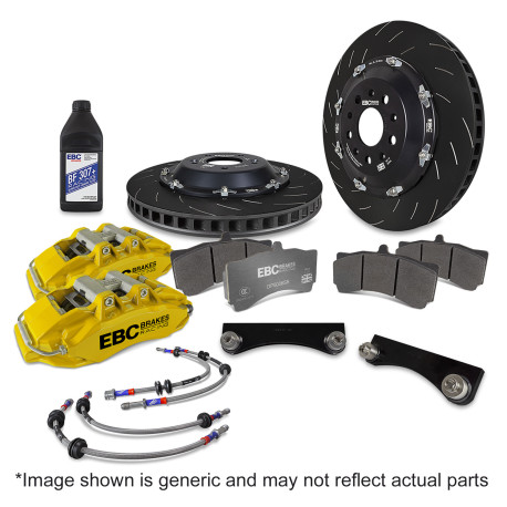 Brzdy EBC Auto Predná brzdová sústava EBC Racing Big Brake Kit BBK036, kotúče 355 × 32 mm, žlté strmene | ebc-brzdy.sk