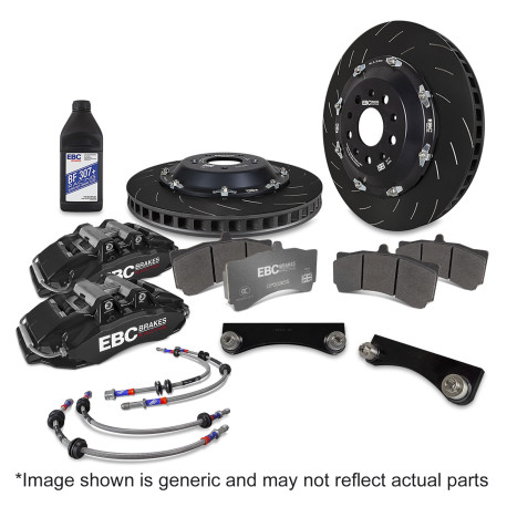 Brzdy EBC Auto Predná brzdová sústava EBC Racing Big Brake Kit BBK050, kotúče 380 × 36 mm, čierne strmene | ebc-brzdy.sk