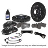 Přední brzdová soustava EBC Racing Big Brake Kit BBK056, kotouče 355 × 32 mm, černé třmeny