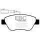 Brzdy EBC Auto Predné brzdové dosky EBC Ultimax OEM Replacement DP1384/2 | ebc-brzdy.sk
