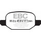 Brzdy EBC Auto Zadné brzdové dosky EBC Ultimax OEM Replacement DPX2213 | ebc-brzdy.sk