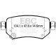 Brzdy EBC Auto Zadné brzdové dosky EBC Ultimax OEM Replacement DPX2287 | ebc-brzdy.sk
