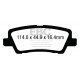 Brzdy EBC Auto Zadné brzdové dosky EBC Redstuff Ceramic DP33012C | ebc-brzdy.sk