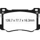 Brzdy EBC Auto Predné brzdové dosky EBC Redstuff Ceramic DP33048C | ebc-brzdy.sk