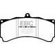 Brzdy EBC Auto Predné brzdové dosky EBC Yellowstuff Street + Track DP4012R | ebc-brzdy.sk