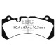 Brzdy EBC Auto Predné brzdové dosky EBC Yellowstuff Street + Track DP4071R | ebc-brzdy.sk