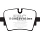 Brzdy EBC Auto Zadné brzdové dosky EBC Yellowstuff Street + Track DP42192R | ebc-brzdy.sk