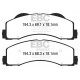 Brzdy EBC Auto Predné brzdové dosky EBC Yellowstuff Street + Track DP43034R | ebc-brzdy.sk
