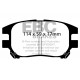 Brzdy EBC Auto Predné brzdové dosky EBC Greenstuff 6000 DP61658 | ebc-brzdy.sk