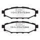 Brzdy EBC Auto Zadné brzdové dosky EBC Redstuff Ceramic DP31584C | ebc-brzdy.sk