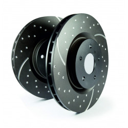 Zadné brzdové kotúče EBC Turbo Grooved GD639