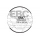 Brzdy EBC Auto Zadné brzdové obloženie EBC Replacement 6687 | ebc-brzdy.sk