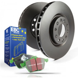 Predná sada EBC PD01KF867 - Brzdové kotúče Premium OE + brzdové dosky Greenstuff
