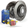 Predná sada EBC PD08KF511 - Brzdové kotúče Ultimax Grooved + brzdové dosky Yellowstuff 