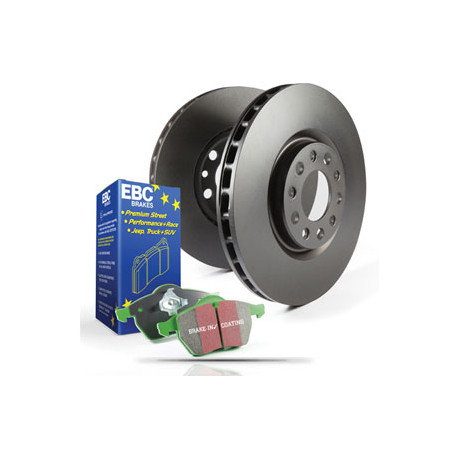 Brzdy EBC Auto Zadná sada EBC PD01KR483 - Brzdové kotúče Premium OE + brzdové dosky Greenstuff | ebc-brzdy.sk