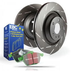 Zadná sada EBC PD06KR220 - Brzdové kotúče Ultimax Grooved + brzdové dosky Greenstuff