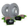 Zadná sada EBC PD06KR323 - Brzdové kotúče Ultimax Grooved + brzdové dosky Greenstuff