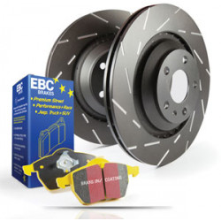 Zadná sada EBC PD08KR072 - Brzdové kotúče Ultimax Grooved + brzdové dosky Yellowstuff