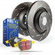 Brzdy EBC Auto Zadná sada EBC PD08KR094 - Brzdové kotúče Ultimax Grooved + brzdové dosky Yellowstuff | ebc-brzdy.sk