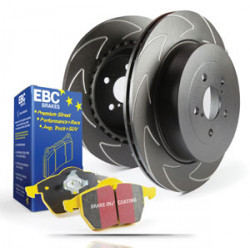 Zadná sada EBC PD18KR009 - Brzdové kotúče BSD Grooved + brzdové dosky Yellowstuff