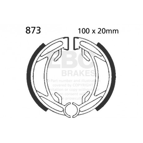 Brzdy EBC Moto EBC Brzdové čeľuste Plain 873 | ebc-brzdy.sk