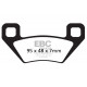 Brzdy EBC Moto EBC Brzdové obloženie  Organic FA395TT | ebc-brzdy.sk
