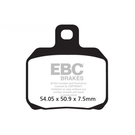 Brzdy EBC Moto EBC Brzdové obloženie  Organic FA266 | ebc-brzdy.sk