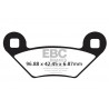 EBC Brzdové obloženie  Organic FA475TT