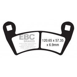 EBC Brzdové obloženie  Organic FA452TT