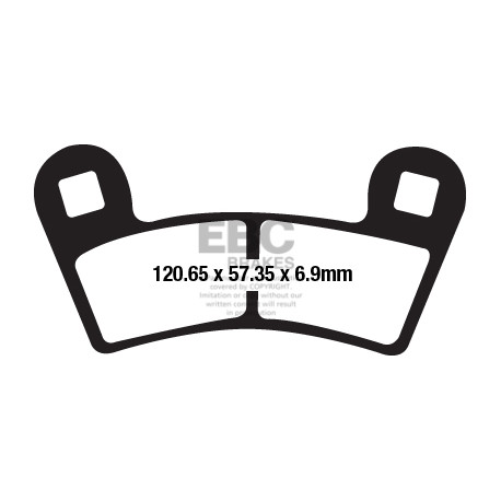 Brzdy EBC Moto EBC Brzdové obloženie&nbsp; Organic FA657TT | ebc-brzdy.sk