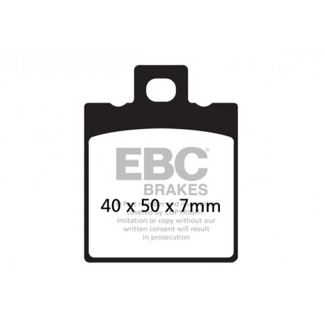 Brzdy EBC Moto EBC Brzdové obloženie  Organic FA047 | ebc-brzdy.sk