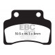 Brzdy EBC Moto EBC Brzdové obloženie SFA Scooter Organic SFA235 | ebc-brzdy.sk
