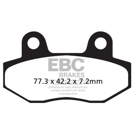 Brzdy EBC Moto EBC Brzdové obloženie  Organic SFA086 | ebc-brzdy.sk
