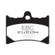Brzdy EBC Moto EBC Brzdové obloženie  Organic FA126TT | ebc-brzdy.sk
