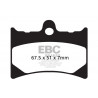 EBC Brzdové obloženie  Organic FA126TT
