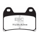 Brzdy EBC Moto EBC Brzdové obloženie Organic FA FA244 | ebc-brzdy.sk