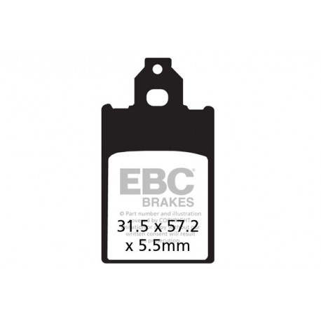 Brzdy EBC Moto EBC Brzdové obloženie  Organic FA116 | ebc-brzdy.sk