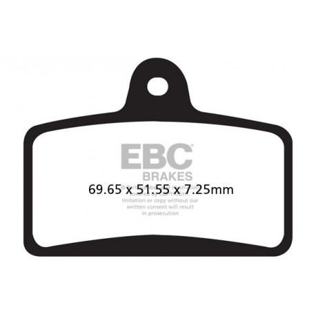 Brzdy EBC Moto EBC Brzdové obloženie  Organic FA399 | ebc-brzdy.sk